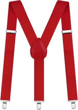 AOMIG Men's Braces with Strong Metal Clips, 3.5cm Wide Heavy Duty Suspenders