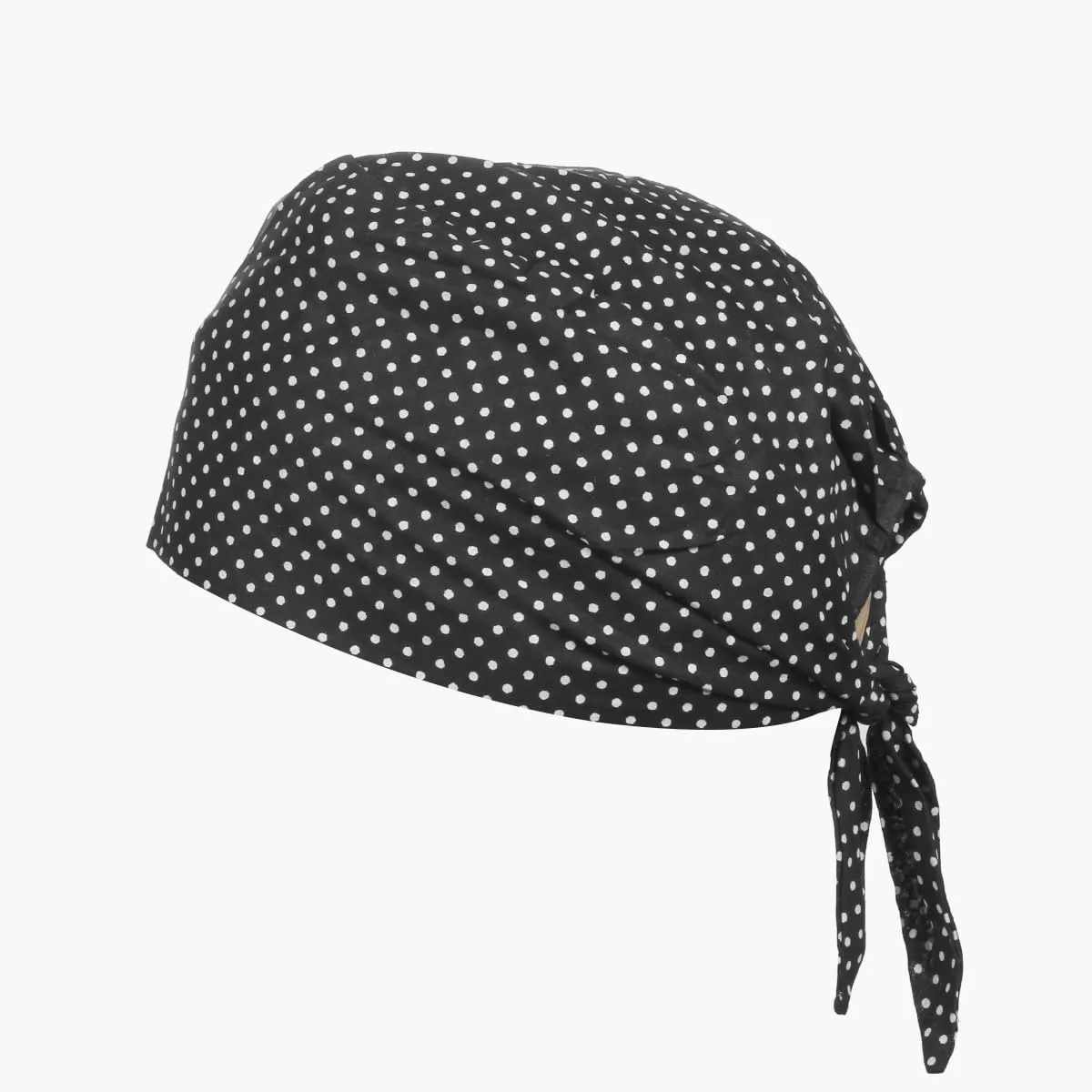 BISMAADH Bamboo Cotton Polka Dot Printed Patka Durag Headcover Skull Cap