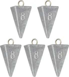 BLUEWING Pyramid Sinkers Lead Fishing Weights 1oz,2oz,3oz,5oz,8oz,10oz,12oz,16oz,32oz for Saltwater