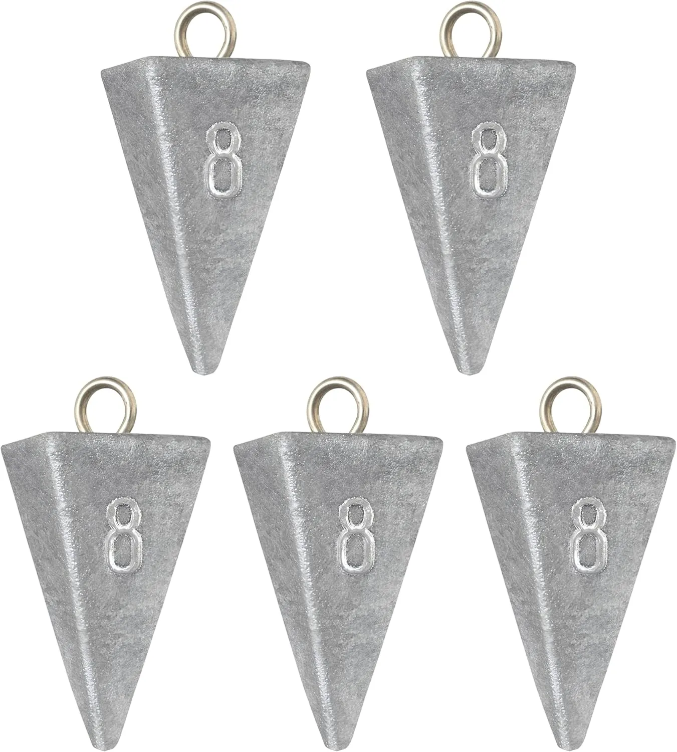 BLUEWING Pyramid Sinkers Lead Fishing Weights 1oz,2oz,3oz,5oz,8oz,10oz,12oz,16oz,32oz for Saltwater