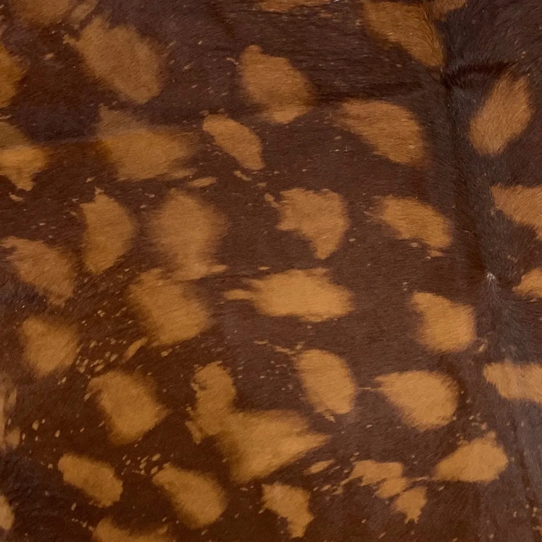 Brazilian Brown Cowhide with Golden Brown Faux Acid Wash - 6'10" x 5'8" (BRFAW001)