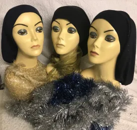 Bundle of 2 Classic Flat Front Hijab Turbans Scarves.