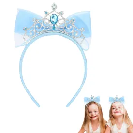 Casoty Blue Headband, Fashion Headbands for Women's Hair, Bow Headbands for Women Girls, Cute Hair Accessories for Halloween Costume Birthday Party