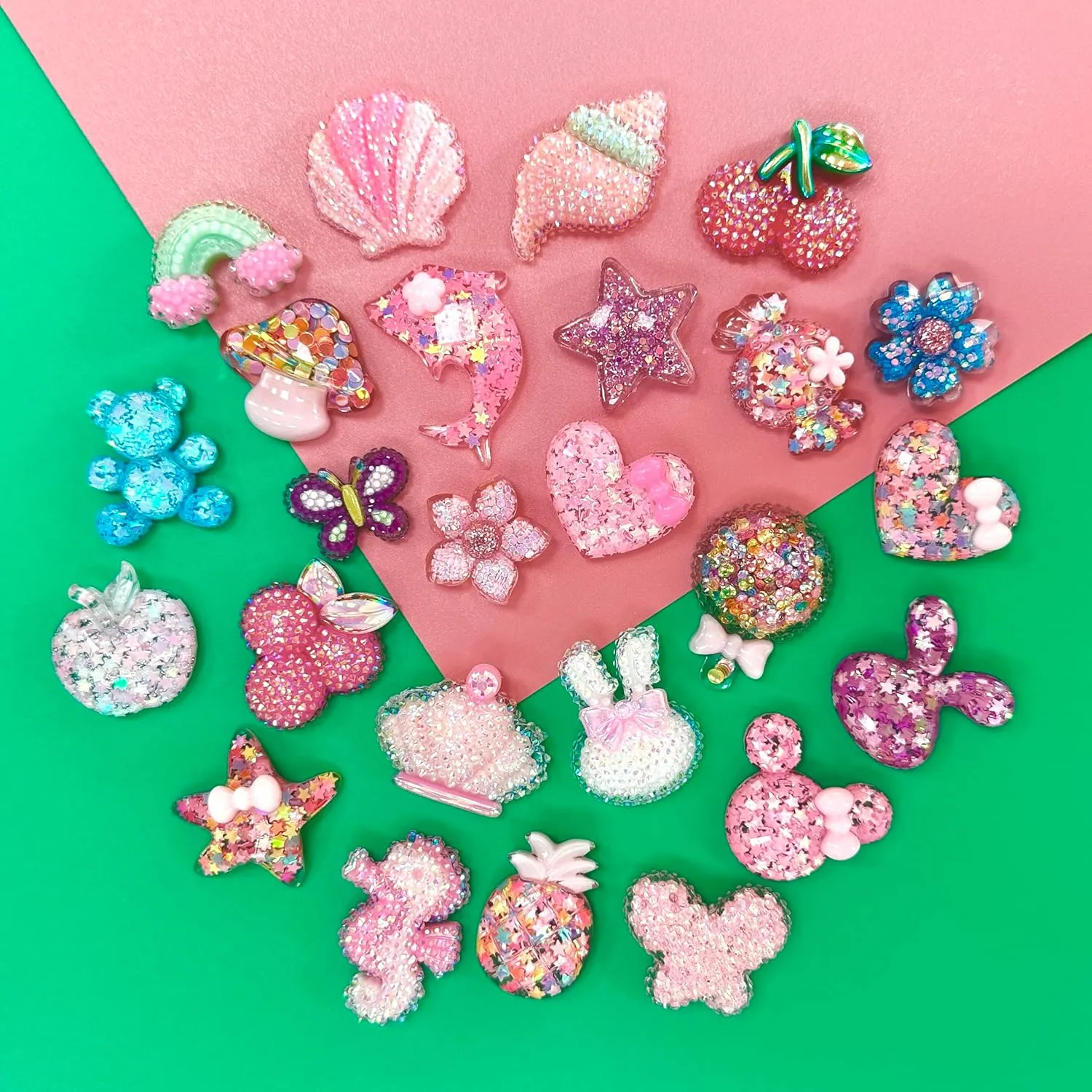 dntt Cute bling Shoe Charms for Girls Cute Shoe Charms for Adults Teens Kids Kawaii Shoe Decoration Charms for Clog Sandals Birthday Party Gift
