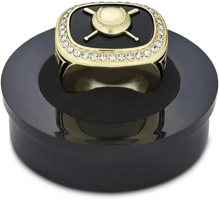 Express Medals 2025 Champion Baseball Trophy Ring in Sizes 6 to 11 with Award Display Stand Trophies