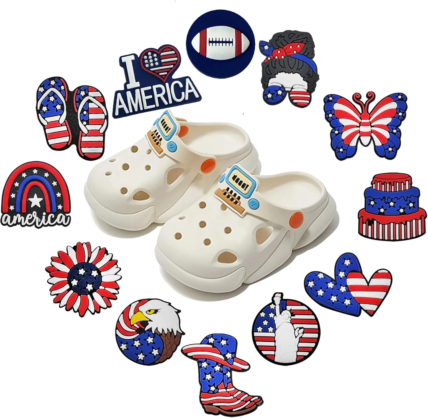 Fashion Shoe Decoration Charms Cute Sweet Shoe Charms for Shoe Wristband PVC Shoe Charm Accessories