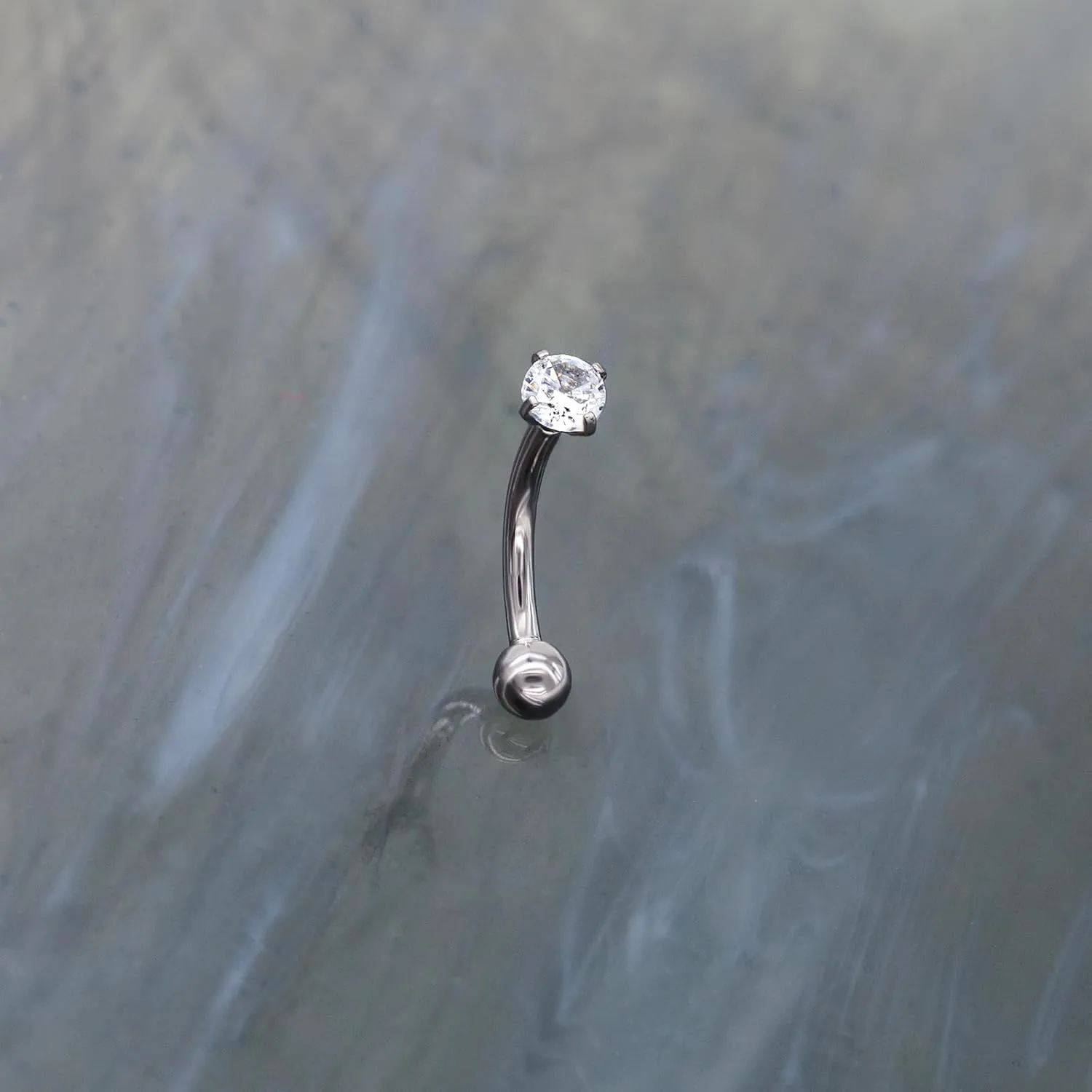 G23 Titanium Curved Barbell Ring 16G, Eyebrow Rings, Rook Cartilage Earring Piercing Jewelry, 8mm Vertical Labret, Eyebrow, Daith, Helix Piercings Body Jewelry??