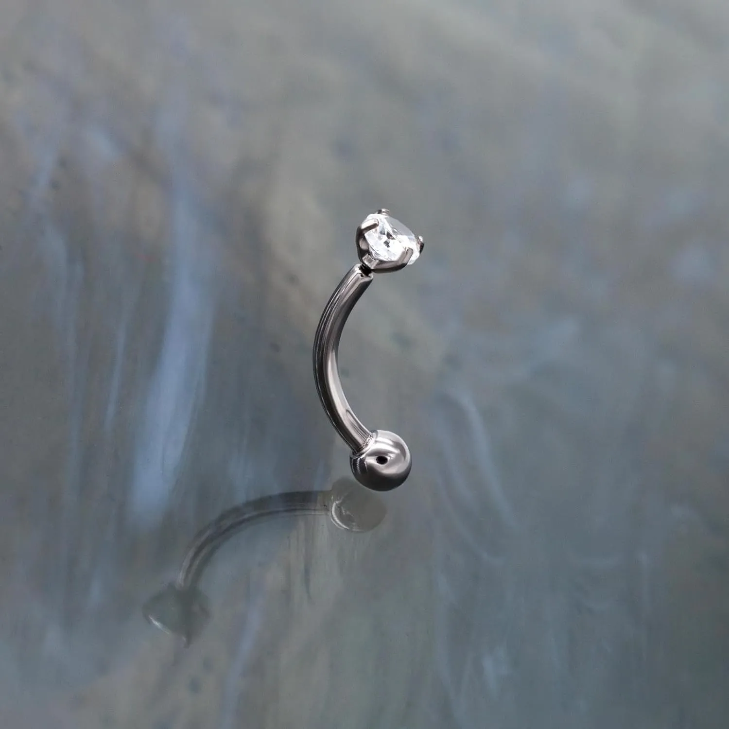 G23 Titanium Curved Barbell Ring 16G, Eyebrow Rings, Rook Cartilage Earring Piercing Jewelry, 8mm Vertical Labret, Eyebrow, Daith, Helix Piercings Body Jewelry??