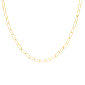Gold coloured necklace with chunky chain links