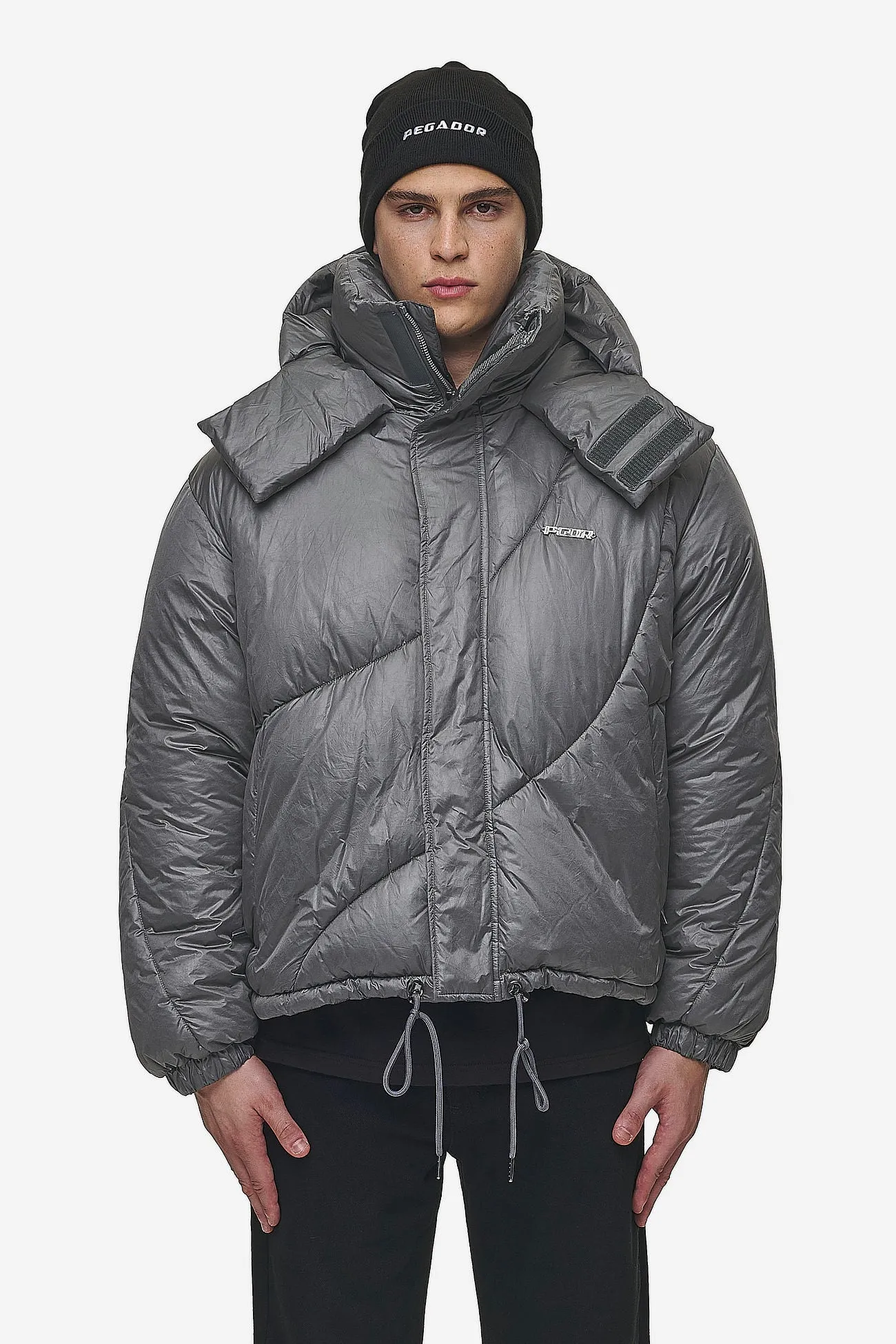 Henry Vintage Oversized Puffer Jacket Anthracite