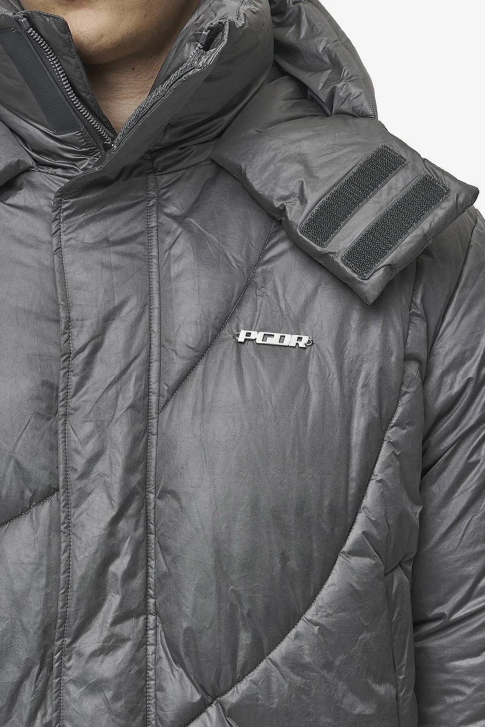 Henry Vintage Oversized Puffer Jacket Anthracite