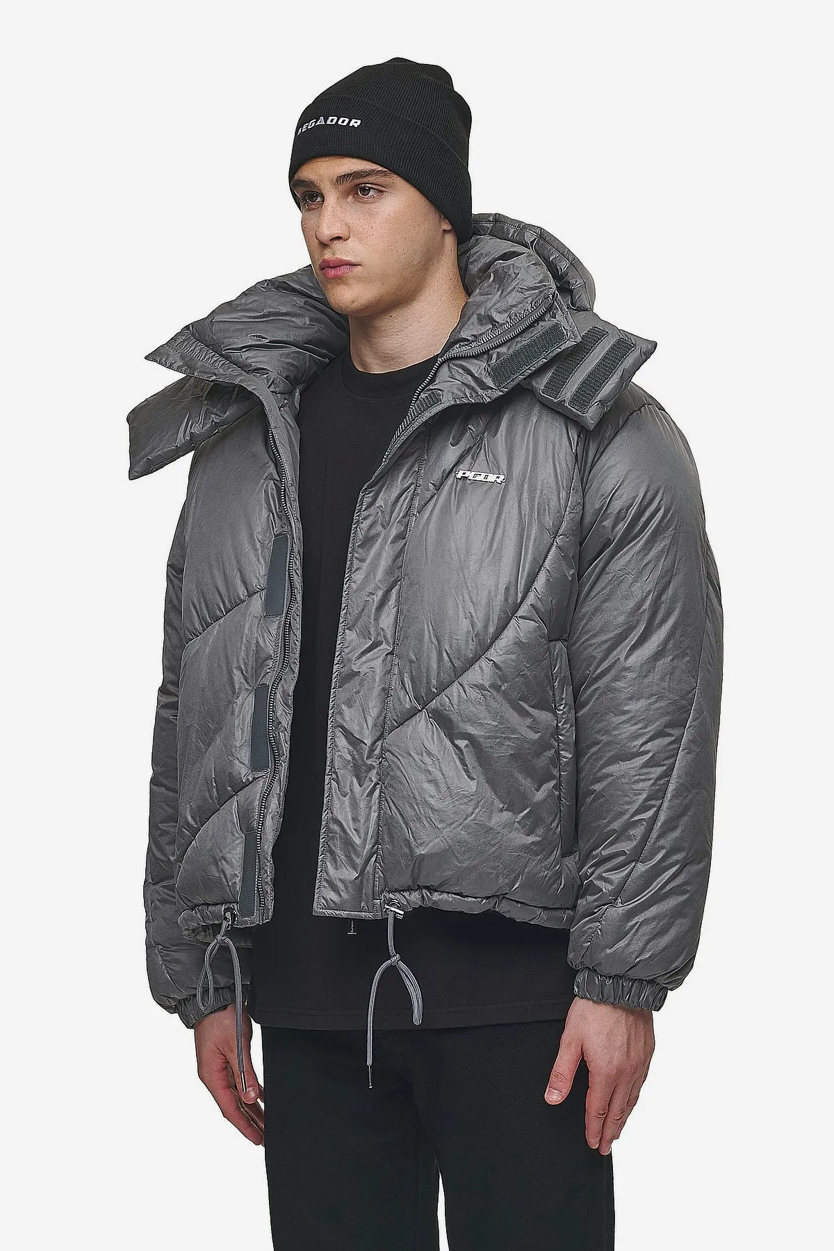 Henry Vintage Oversized Puffer Jacket Anthracite