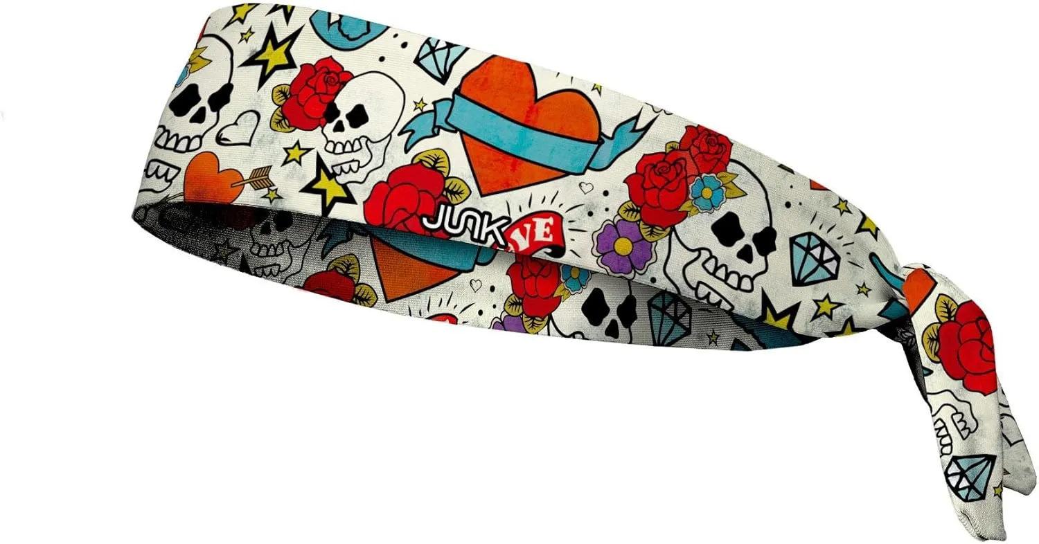 JUNK Brands Wreckless Hearts-FT Wreckless Hearts Flex Tie Headband