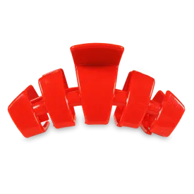 Large Teleties Claw Clip - Rudolph Red
