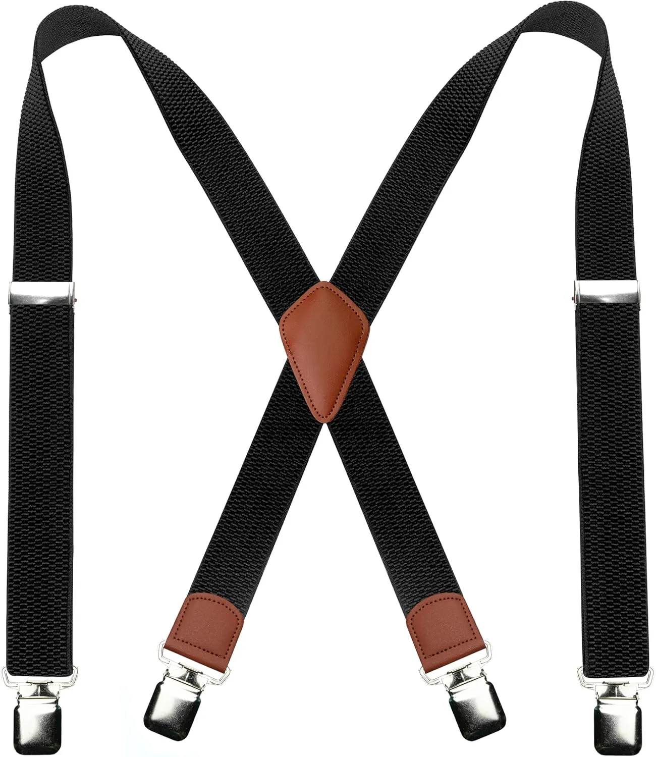 Mens Suspender with Very Strong Metal Clips 3.8cm Wide Heavy Duty Suspender