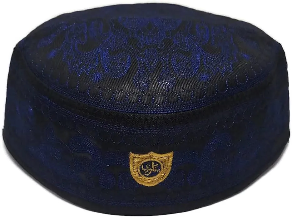 Muslim Kufi Hat for Men ALW011 Islam Prayer Skull Cap Unique Design Topi Ramadan Eid Gift