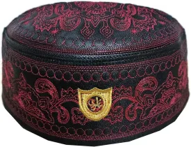 Muslim Kufi Hat for Men ALW011 Islam Prayer Skull Cap Unique Design Topi Ramadan Eid Gift