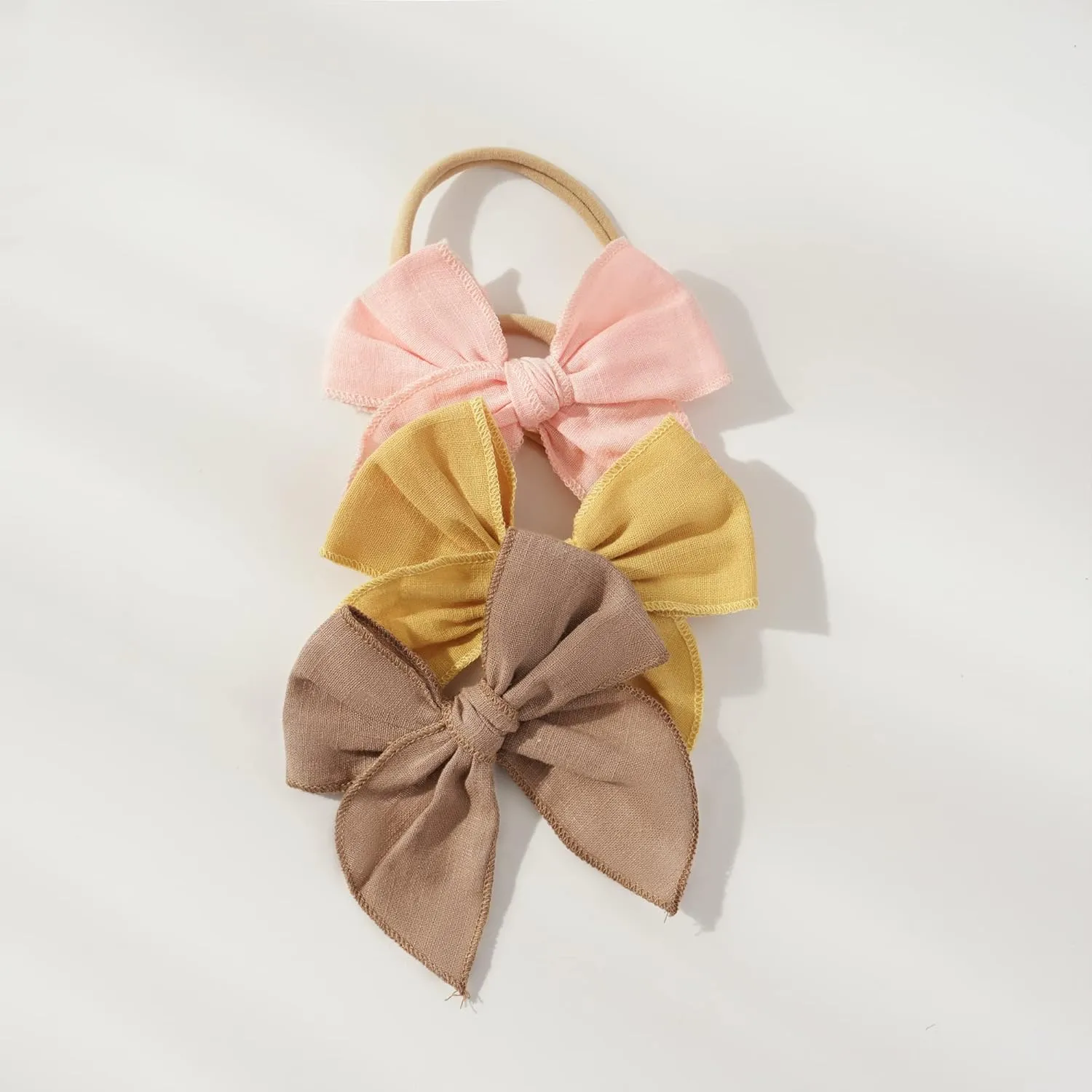 Niceye Baby Girl Bows and Headbands, Stretchy Nylon Hairbands Hair Bows for Newborns, Infants, Toddlers - Handmade Baby Hair Accessories for Girls