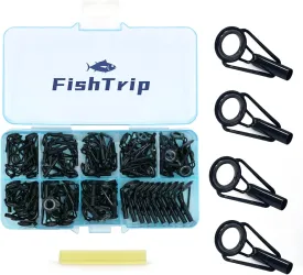 Rod Tip Repair Kit - Fishing Rod Tips Replacement With Stainless Steel Ceramic Guides Ring, Pole Eyelets - 20/90/70pcs
