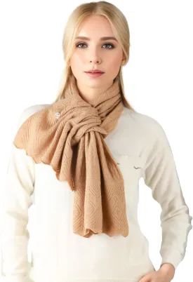 Scarf 30% Mongolian Cashmere 70% Australian Merino Wool Large Size Ultra Soft Warm Scarves with Gift Box