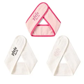 Spa Headbands for Face Washing - Facial Makeup Head Band Hair Wrap Towel for Women (Pink Black White)