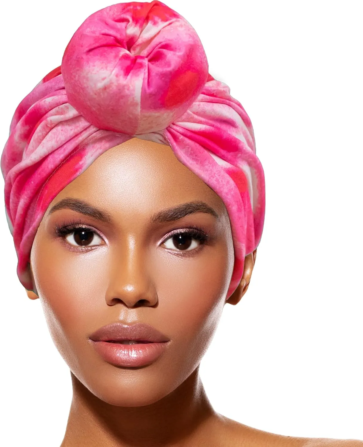 TouchUps Hair Bun Cap Hair Protection Head Wrap Hairbun Cap Wrap African Turban Pattern Headwrap Headscarf